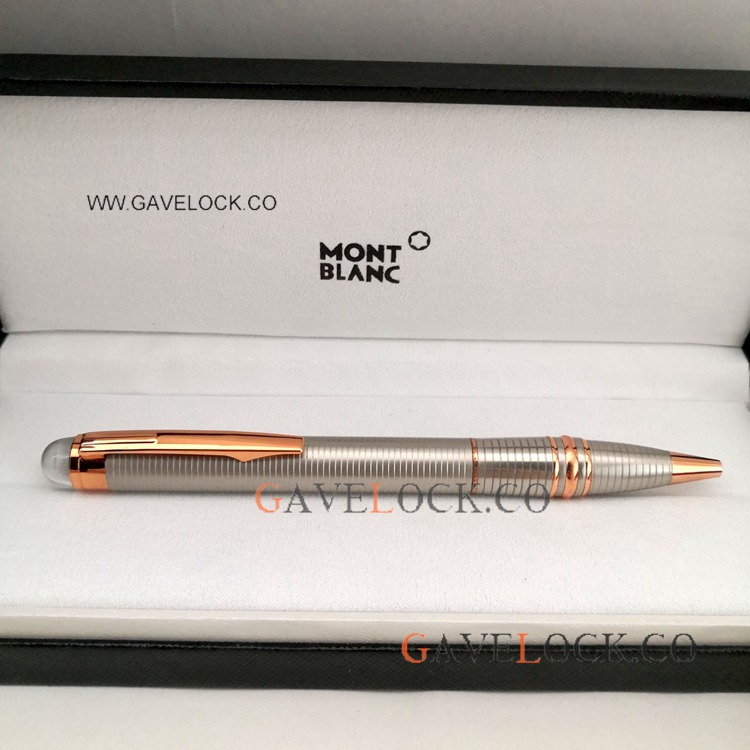 AAA Copy Montblanc Pens Sale Starwalker Doue Ballpoint Rose Gold Clip